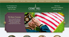 Desktop Screenshot of cedarhillfuneralhome.com